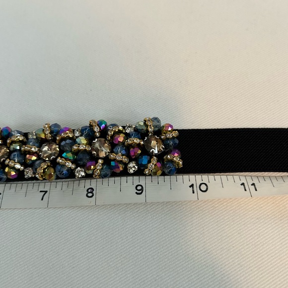 Rhinestone and multicoloured bead belt - Picture 7 of 9